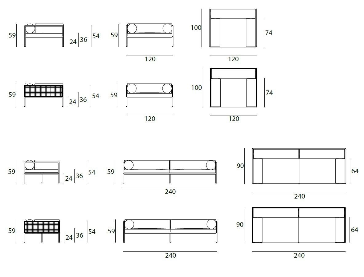Съемное тканевое кресло с подлокотниками Living Divani ARCH-00047448 - Вид №4