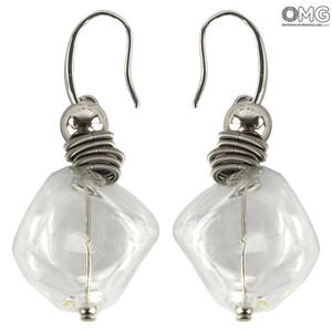 4667 ORIGINALMURANOGLASS Серьги Юнона - муранское стекло OMG 1 см