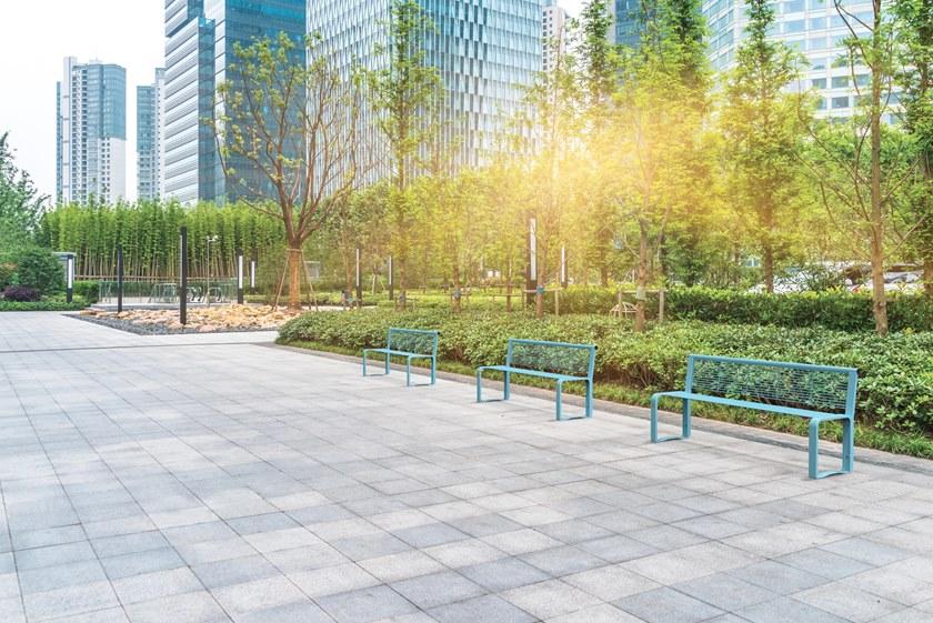 City Design Скамья из оцинкованной стали со спинкой Ethos Ethos, ethos senior - Вид №1