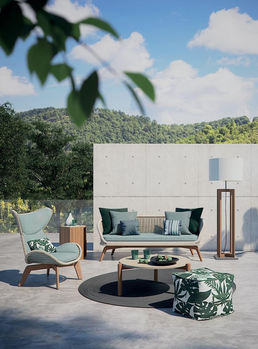 Atmosphera Садовый пуф квадратный со съемной крышкой из технической ткани Soft Cx.sf.pfq60 - Вид №2