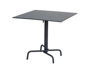 Квадратный садовый стол со стальным откидным верхом