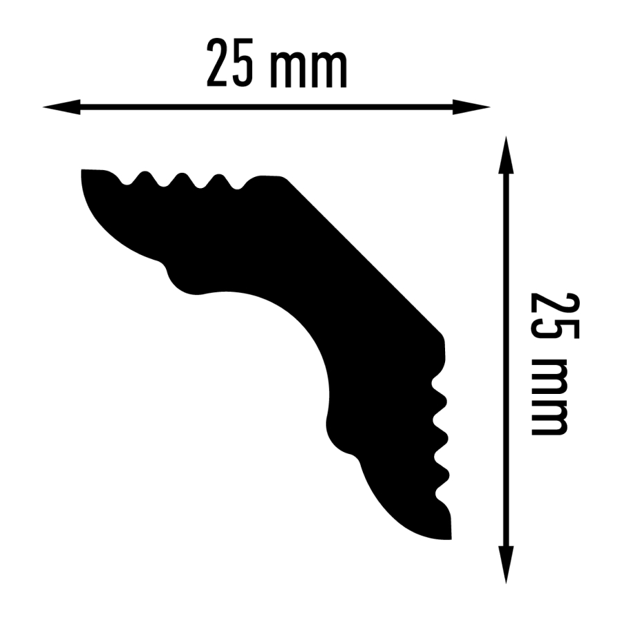 Уголок внутренний E 25/25 (25*4) STSR-2083 ПЛИНТЭКС  - Вид №1
