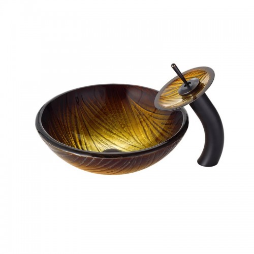 C-GV390-19mm-KGW1700 Накладная раковина на столешницу  прямоугольная Krausru  - Вид №10