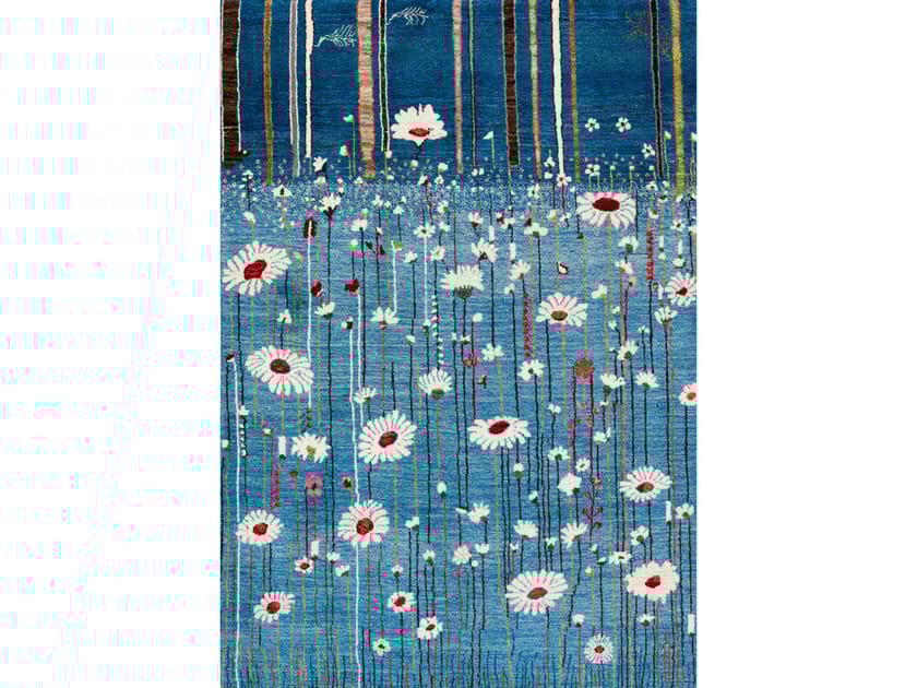 Шерстяной прямоугольный цветочный ковер Zollanvari Flower Meadow ARCH-00031512