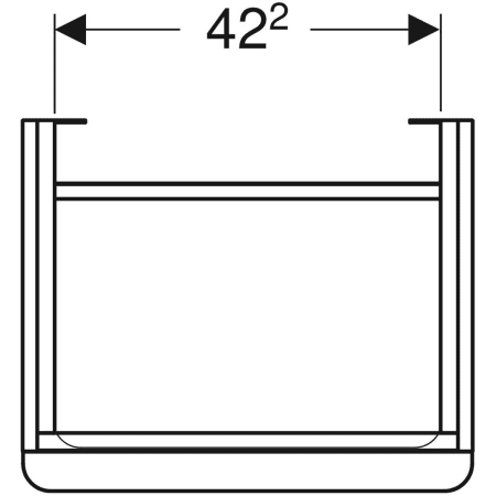 500.363.JR.1 Шкафчик для раковины Geberit Smyle Square, с одной дверцей Geberit  - Вид №16