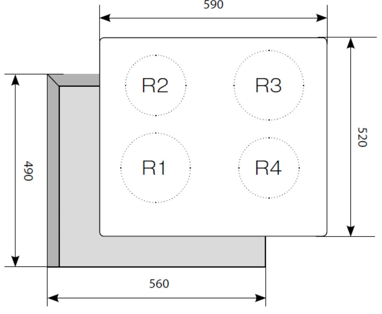 1099070 Индукционная варочная поверхность LEX EVI 640-1 BL STDN-0150956 - Вид №6