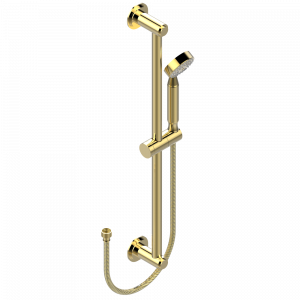 G2K-58A Душ ручной стильный встраиваемый в стену, 60 cм штанга, шланг и крючок и без вывода для душа Thg-paris Faubourg - белый фарфор Золото