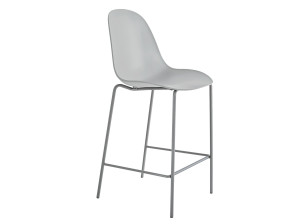 Высокий стул из полипропилена со спинкой