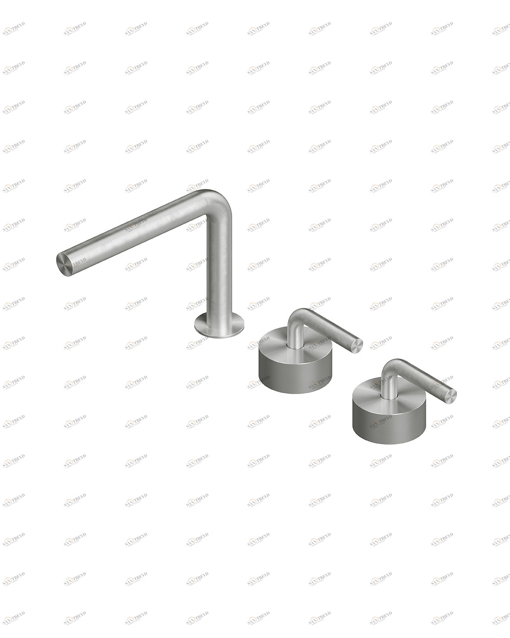 Лево. 14 33 V. Смеситель с тремя отверстиями Quadrodesign LEVO