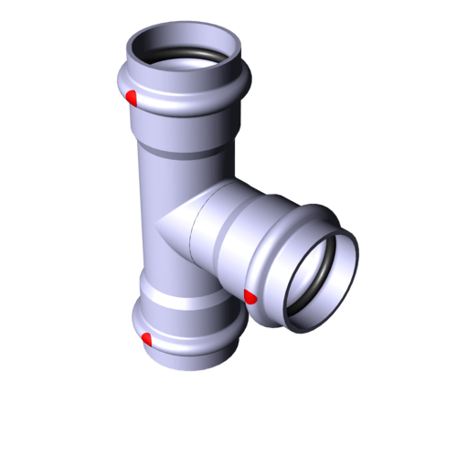 642 549 Модель 1118 Трубопроводные системы  Prestabo  Тройники Santreyd  - Вид №2