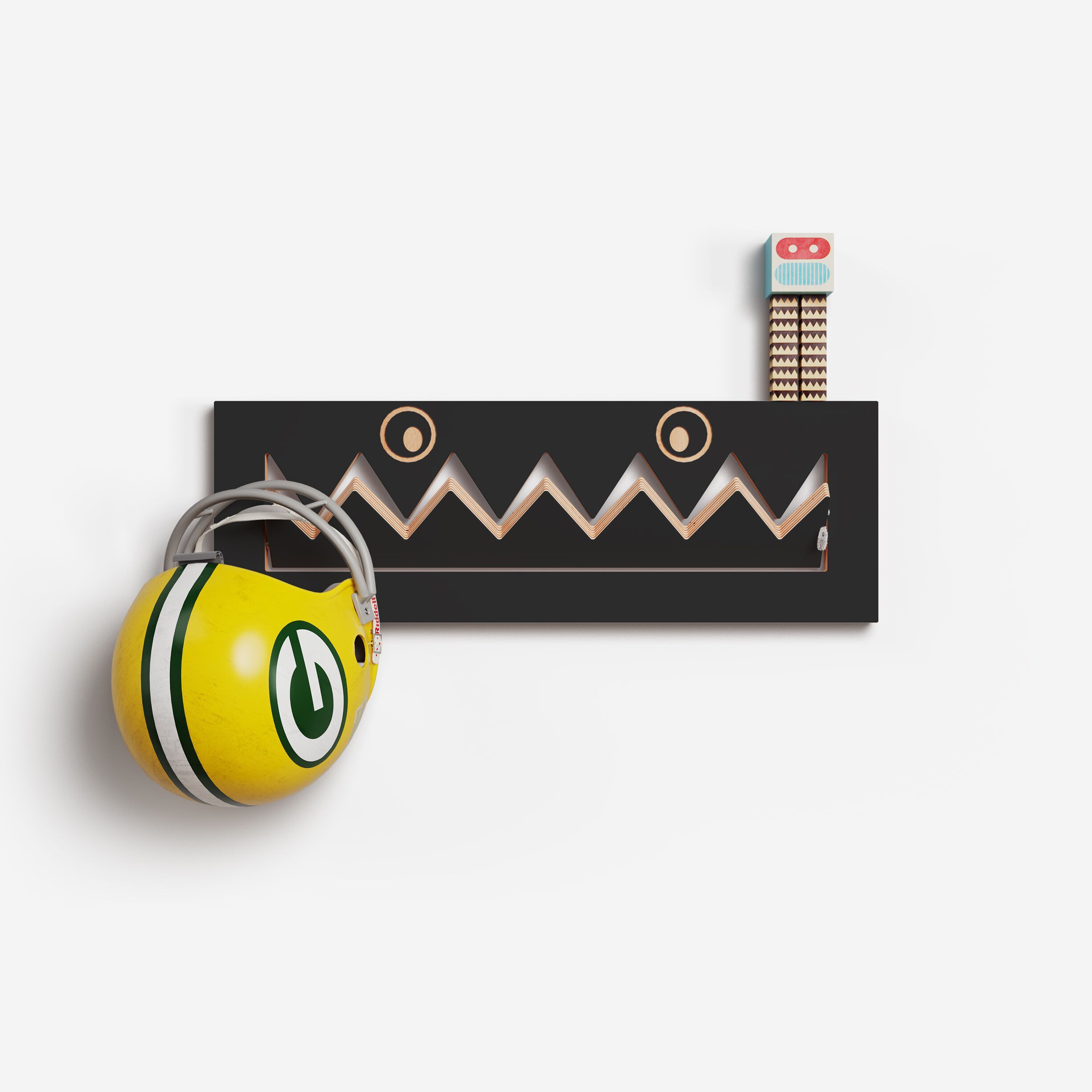 Вешалка для одежды из фанеры AMBIVALENZ Fläpps Monsterhäng 60x20-1 ARCH-00124147 - Вид №4