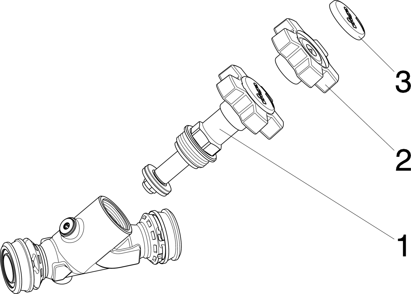 649 333 *) Модель 5337 Трубопроводные системы  Raxofix  Запорные клапаны Santreyd  - Вид №2