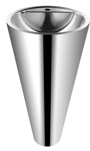 MF-153 Раковина напольная конусная Public Steel 