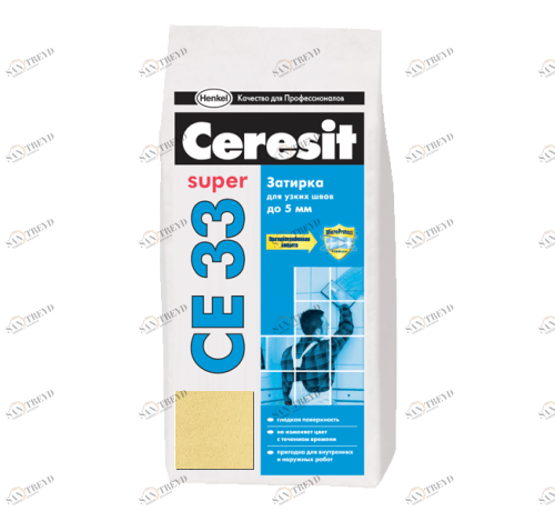 Затирка №28 Super CE 33 персик 2кг CERESIT 254449