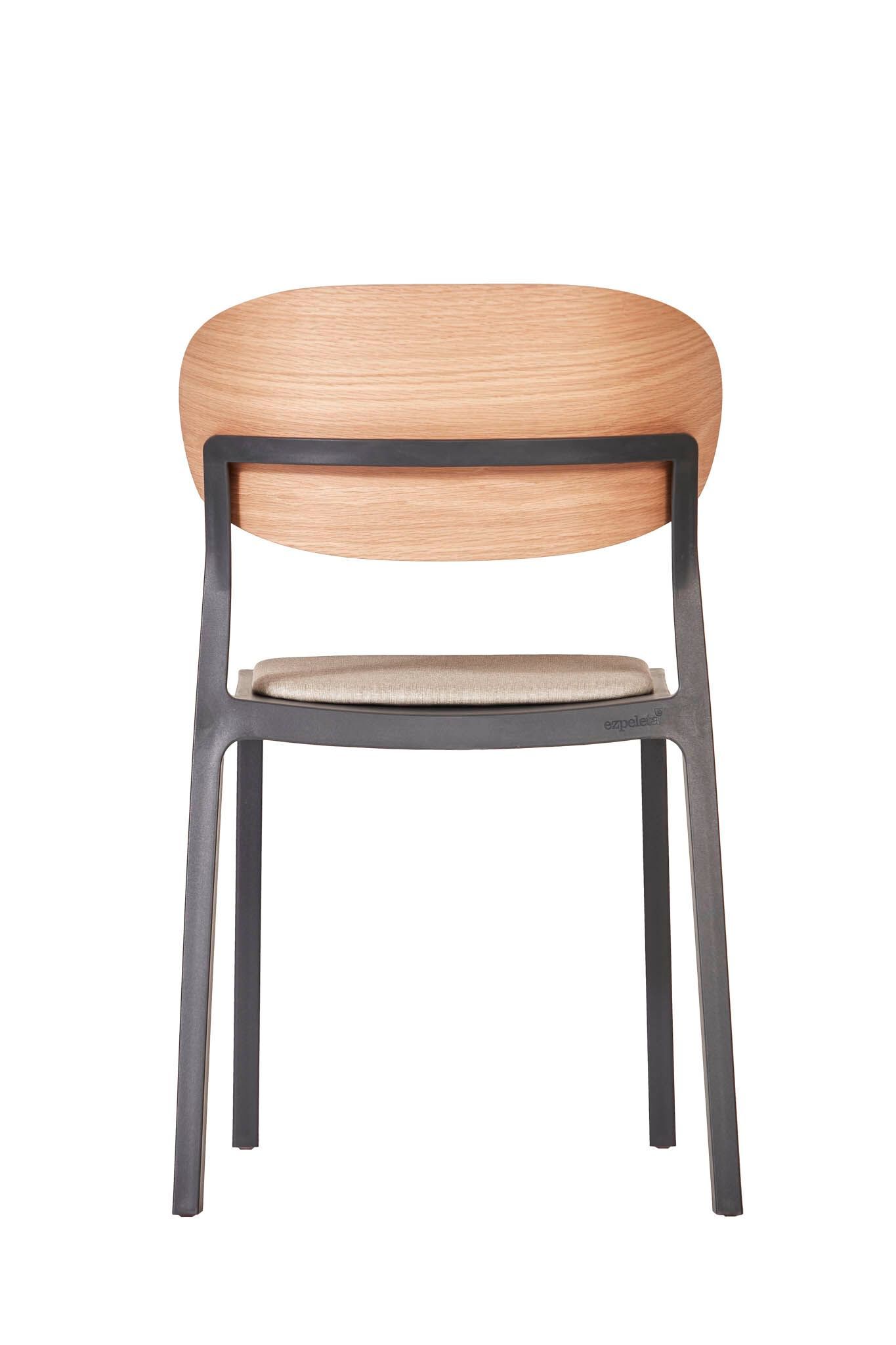 Садовый стул из полипропилена с деревянной спинкой Ezpeleta BAKE WOOD ARCH-00073360 - Вид №33