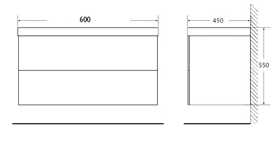 Мебель для ванной BelBagno REGINA-600-2C-SO-MR - Вид №2