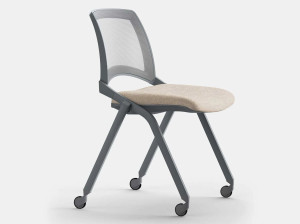 Тканевый стул для зала ожидания