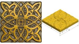 Вставка биметалл Zodiac Zircon 7,5х7,5 (16шт) kavarti