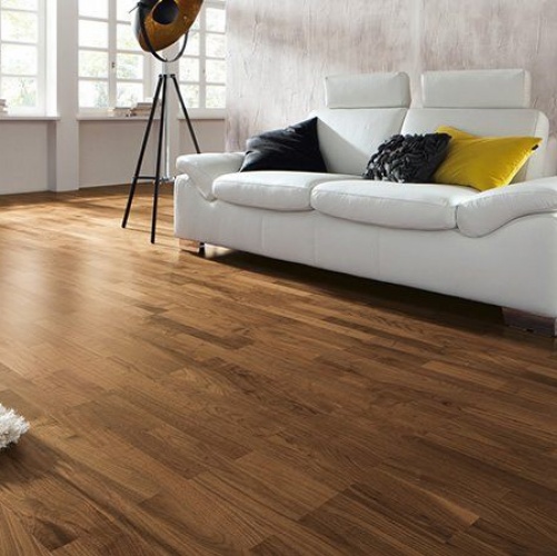 Паркетная доска Haro 4000 Series Top connect эксквизит/тренд Орех американский Натур (Гладкая) 2200х180 мм 533046 - Вид №1