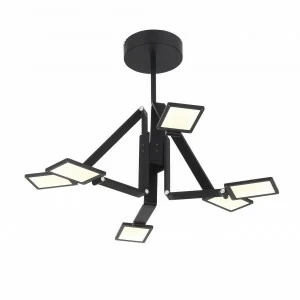 Подвесная светодиодная люстра ST Luce Teocoli SL841.402.06 черная ST LUCE ДИЗАЙНЕРСКИЕ, TEOCOLI 279973 Черный