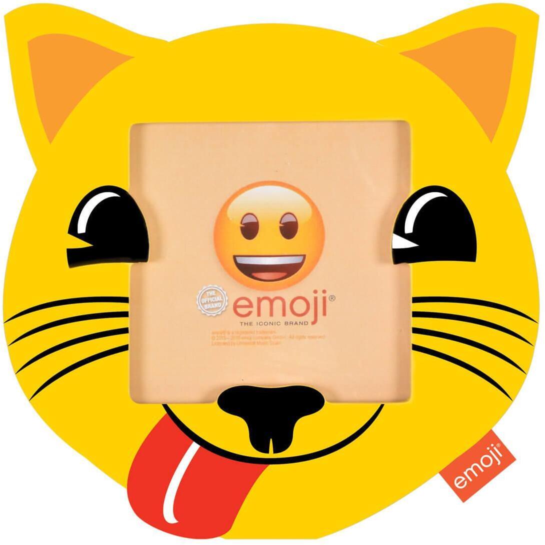 Б0037347 Фоторамка PI09824 Ф/рамка 10*10cm Emoji cat, пластик (6/768) Innova