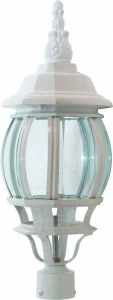 Уличный светильник на опору освещения 41х16х16 см белый "Классика" 11099 FERON ПОД СТАРИНУ, ФОНАРЬ 00-3955881 Белый