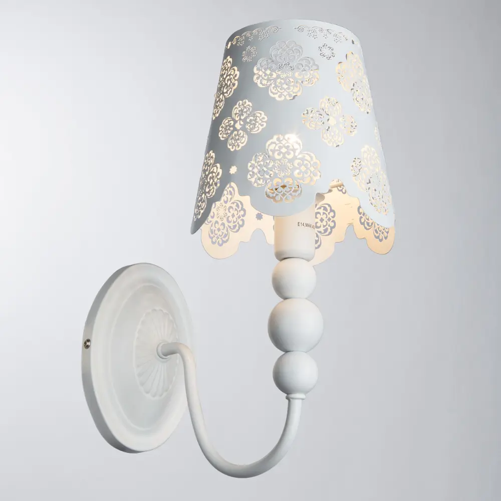 Бра Maestro 1xE14x40 Вт, металл, цвет белый 14237201 STLM-2059555 Arte Lamp  - Вид №3