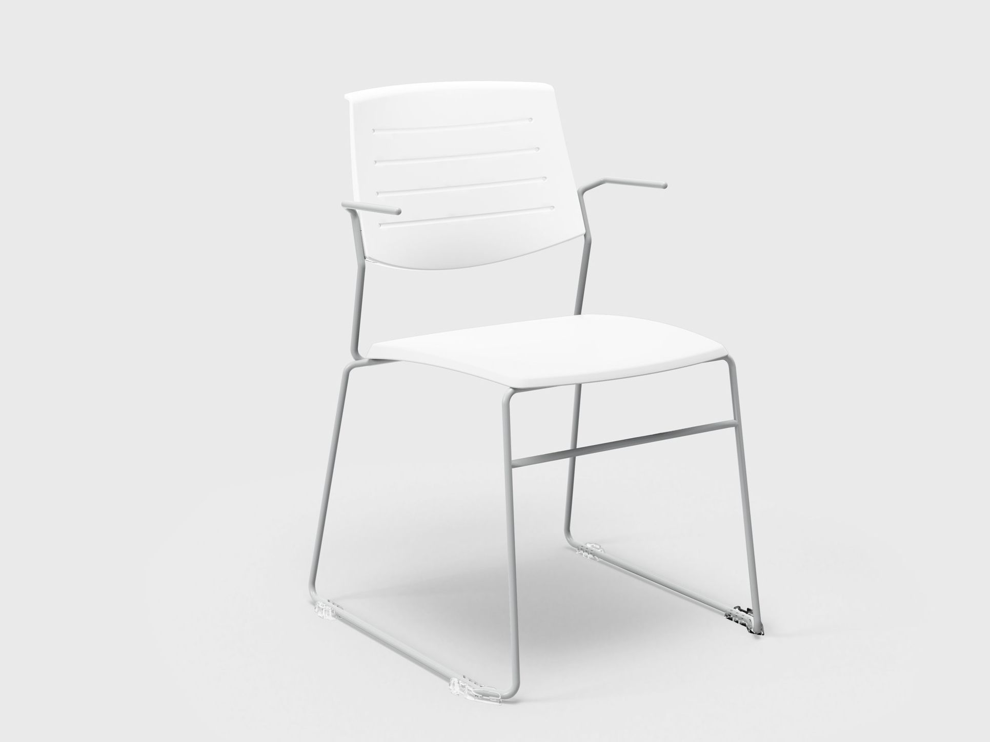 Штабелируемый пластиковый стул с подлокотниками Ares Line Zero9 ARCH-00142145