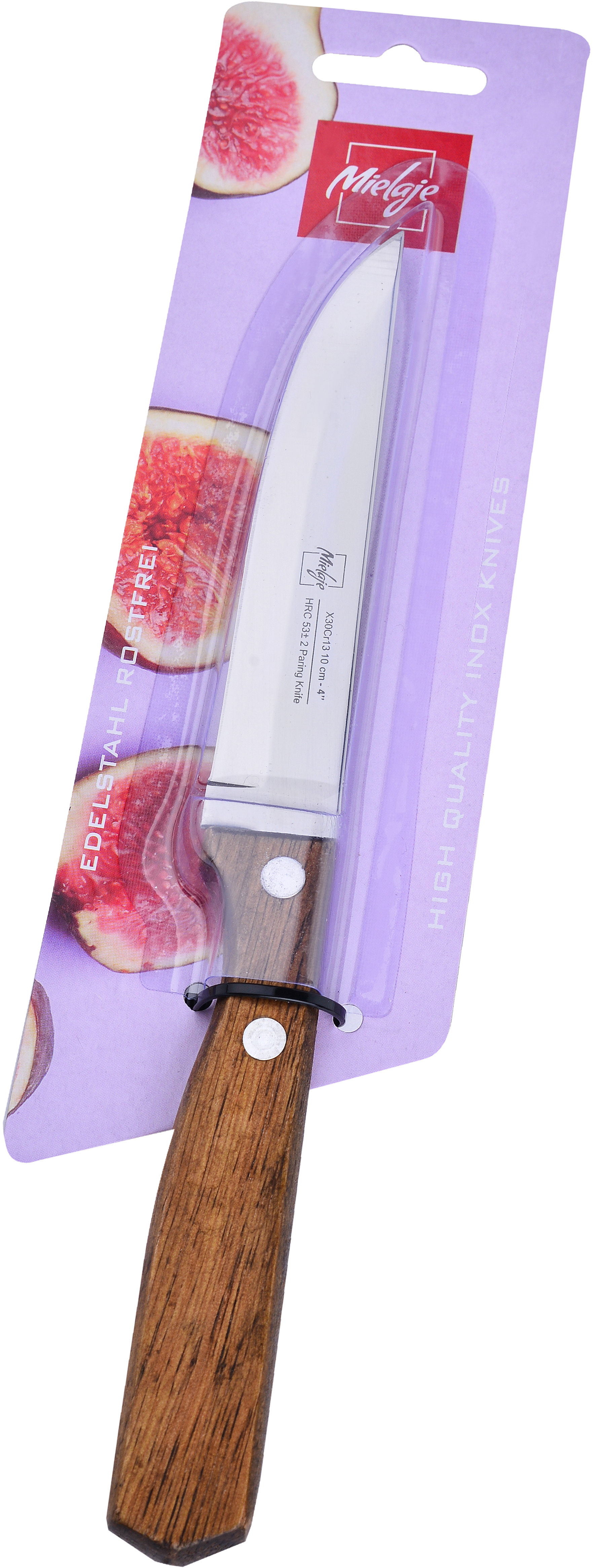 91069382 Нож Econom 10.50 см цвет сталь/светло-коричневый STLM-0467216 MIELAJE
