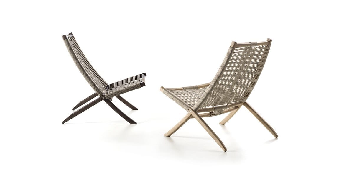 Кресло из ткани, веревки и ясеня Frigerio Хули ARCH-00149241 - Вид №4