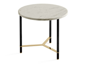 Круглый мраморный журнальный столик