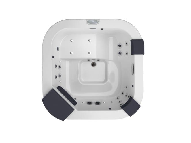 Мини-бассейн с гидромассажем на 4 места с хромотерапией Jacuzzi® дизайн ARCH-00095688
