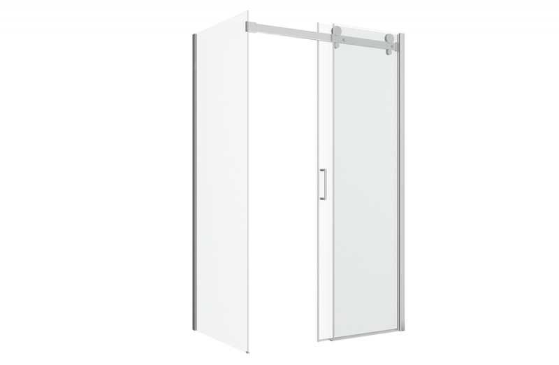 Душевое ограждение (без поддона), одна раздвижная дверь WAVE BS120.3102S bravat - Вид №2