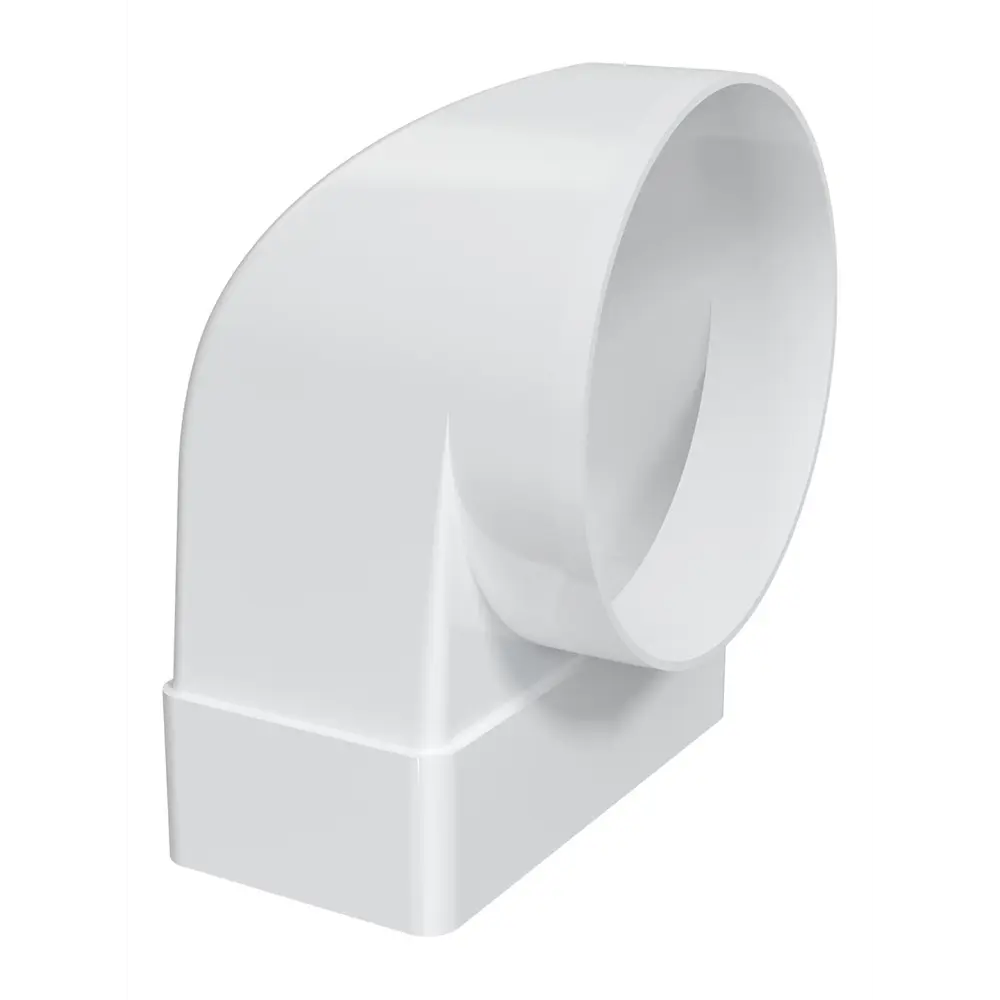 Переходник вентиляционный для плоских воздуховодов Fonet D100 мм 55x110 мм пластик STLM-2024455 - Вид №1