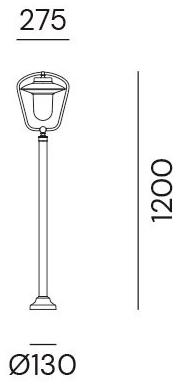 Il Fanale Столбик из металла Calmaggiore 301.b3.ort - Вид №1
