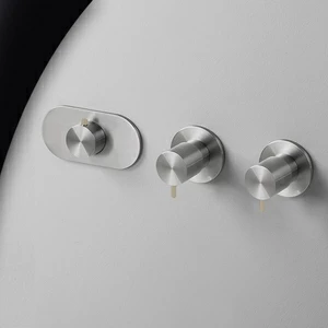 Термостат для душа матовая сталь с бежевой ручкой Toki Radomonte TKI55SCIL28