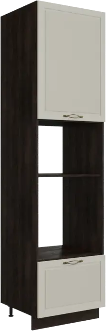 91735962 Напольный шкаф Кварц грей 60x57.40x233.60 см фасад МДФ светло-серый каркас МДФ цвет серый дуб Сурская Мебель STLM-0878009