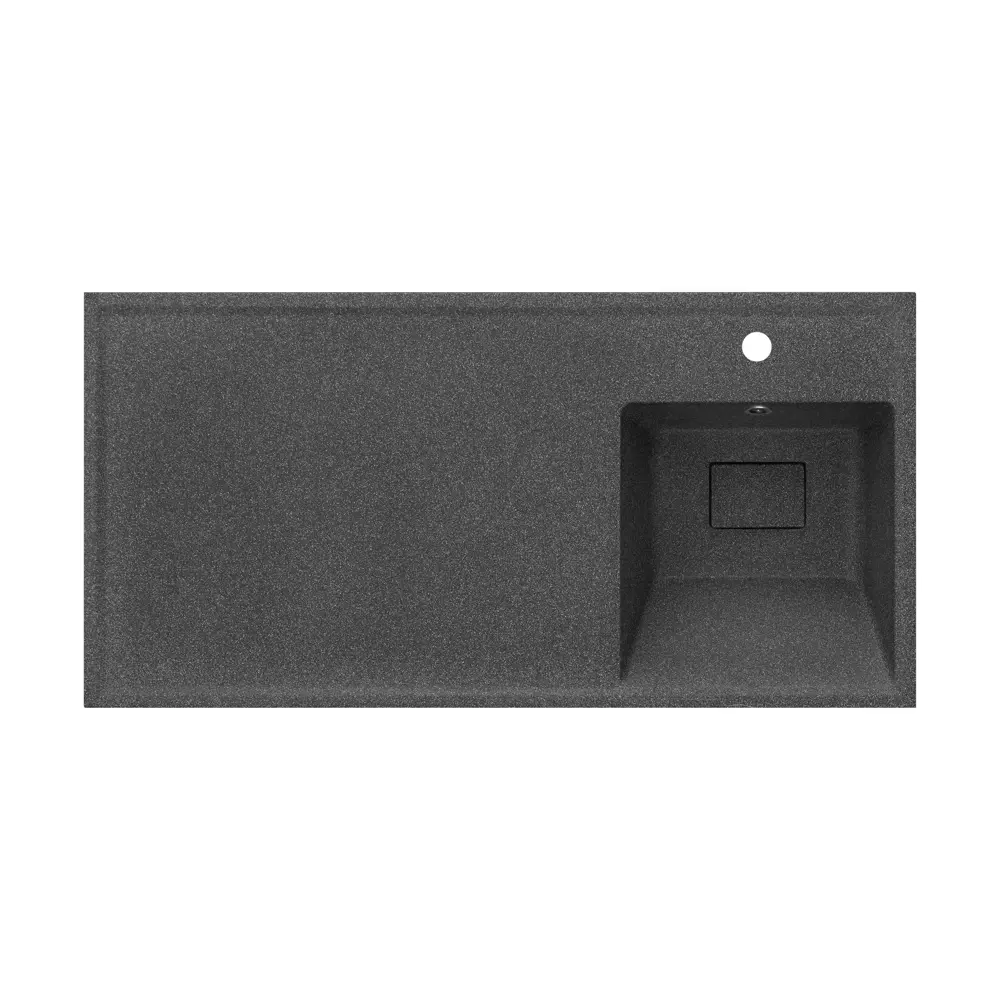 Раковина на стиральную машину Aquaton Лайн 100 см правая графит 84757234 STLM-2029669 - Вид №2