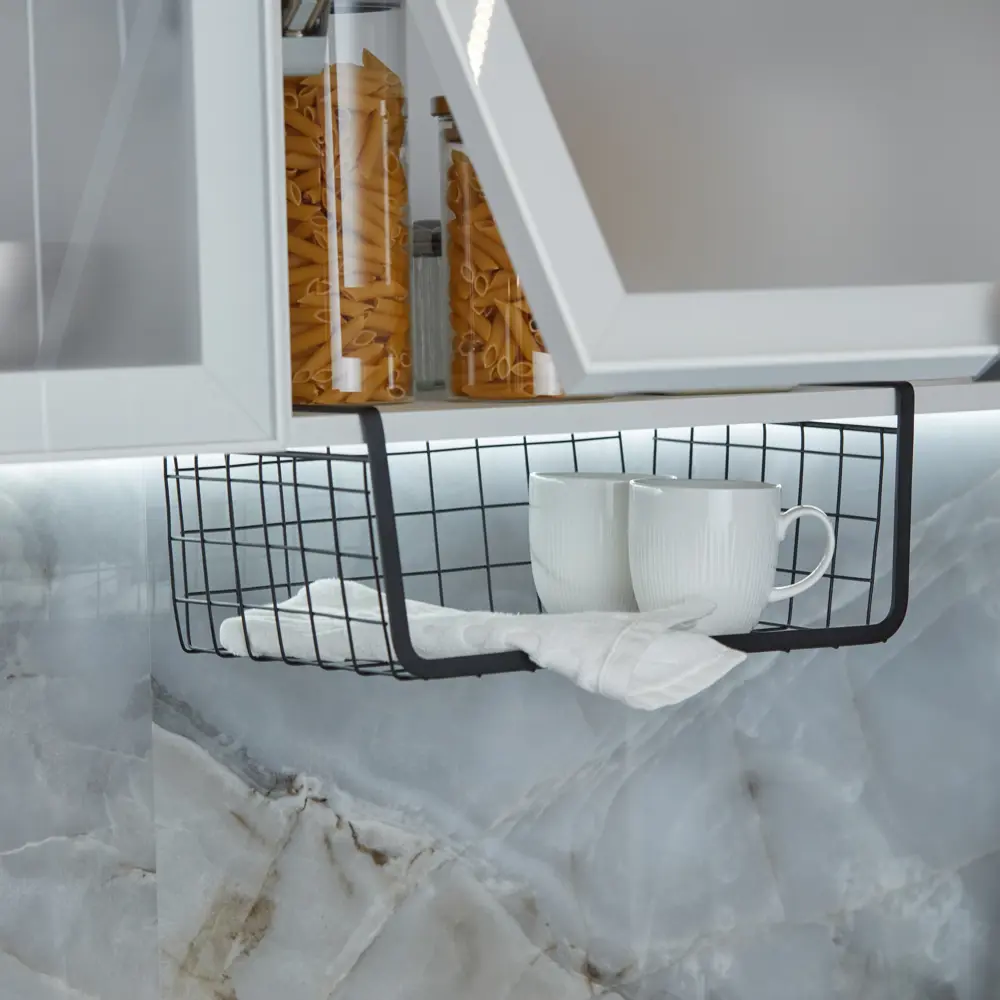 Держатель для посуды KONSENSA 36x14.5x25 см сталь цвет черный STLM-2119248 - Вид №1