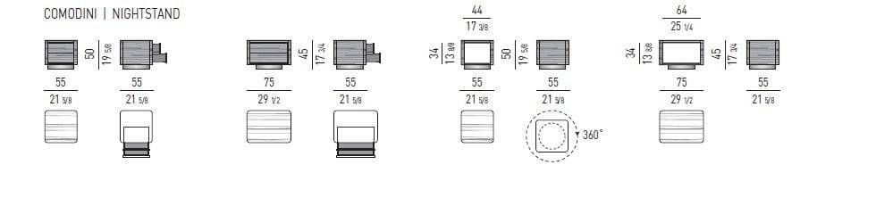 Тумбочка Minotti Milton ARCH-00069850 - Вид №2