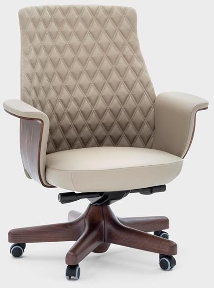 Viganò Кожаное кресло для руководителя со средней спинкой Charme sun-id-1465476 - Вид №1