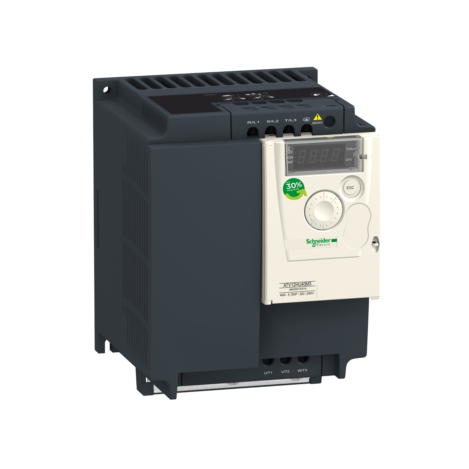 ATV12HU40M3 ПРЕОБР ЧАСТОТЫ ATV12 4КВТ 240В 3Ф Schneider Electric ПЧ 0 - 15 кВт Altivar 320/12/312/32 