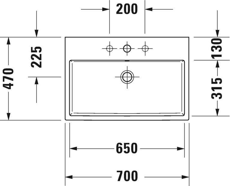 2350700071 Подвесная раковина настенная овальная Duravit Vero Air - Вид №1