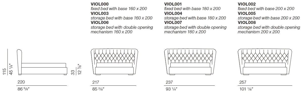 Bodema Двуспальная кровать из кожи с тафтинговым изголовьем sun-id-1438877 - Вид №3