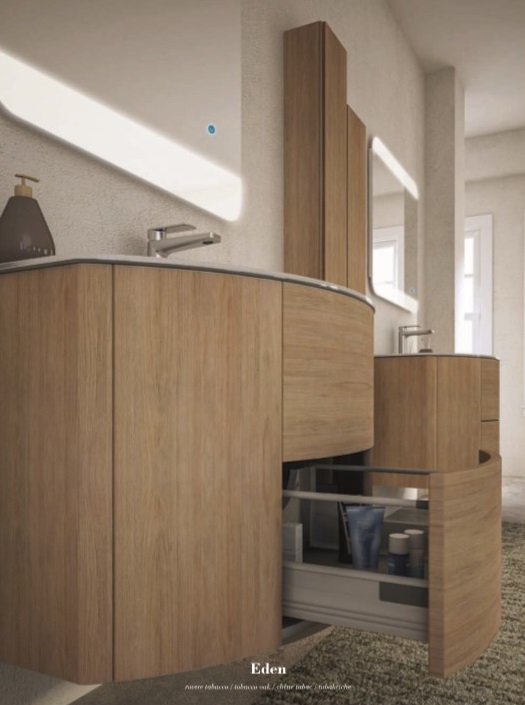 Мебель для ванной CEZARES EDEN 91 Rovere Tabacco - Вид №2