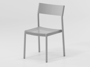 Алюминиевый стул с текстиленовым сиденьем