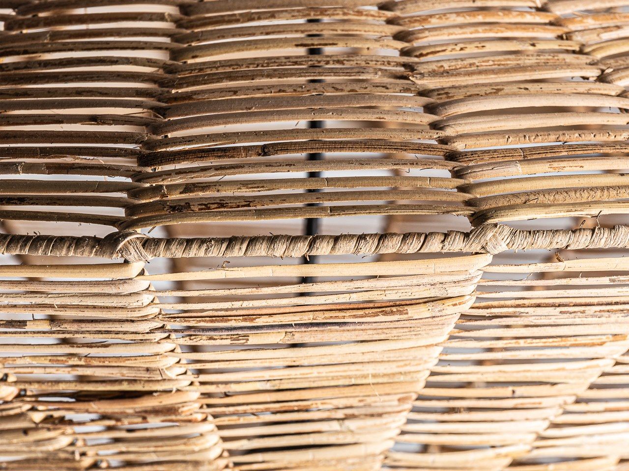 Подвесной светильник из ротанга Vical Home плиссе ротанга ARCH-00106265 - Вид №1