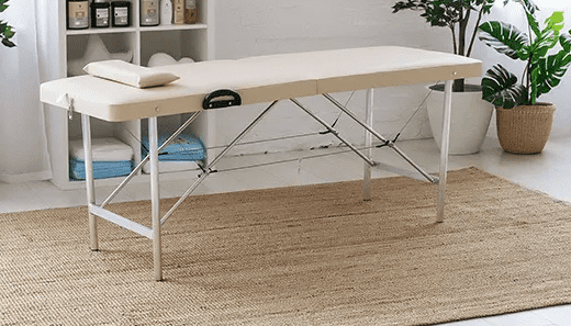 52592 Массажный стол / кушетка Ньюфейс Лайт бежевый Nova NewFace (НОВА НьюФейс)  - Вид №1