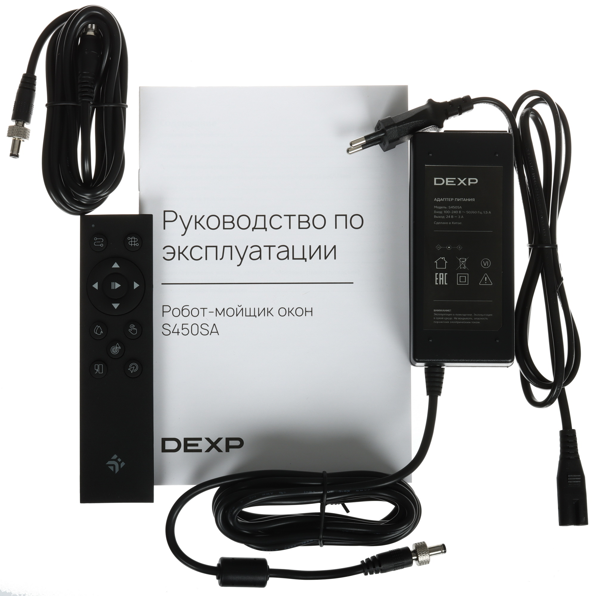 9102326 Робот-мойщик окон DEXP S450SA белый STDN-0107869 - Вид №8