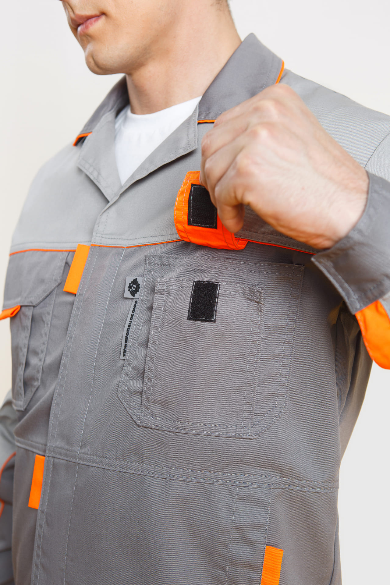 5027469 Костюм "Профессионал-2" темно-серый со светло-серым  Летняя спецодежда  размер 52-54/158-164  - Вид №11